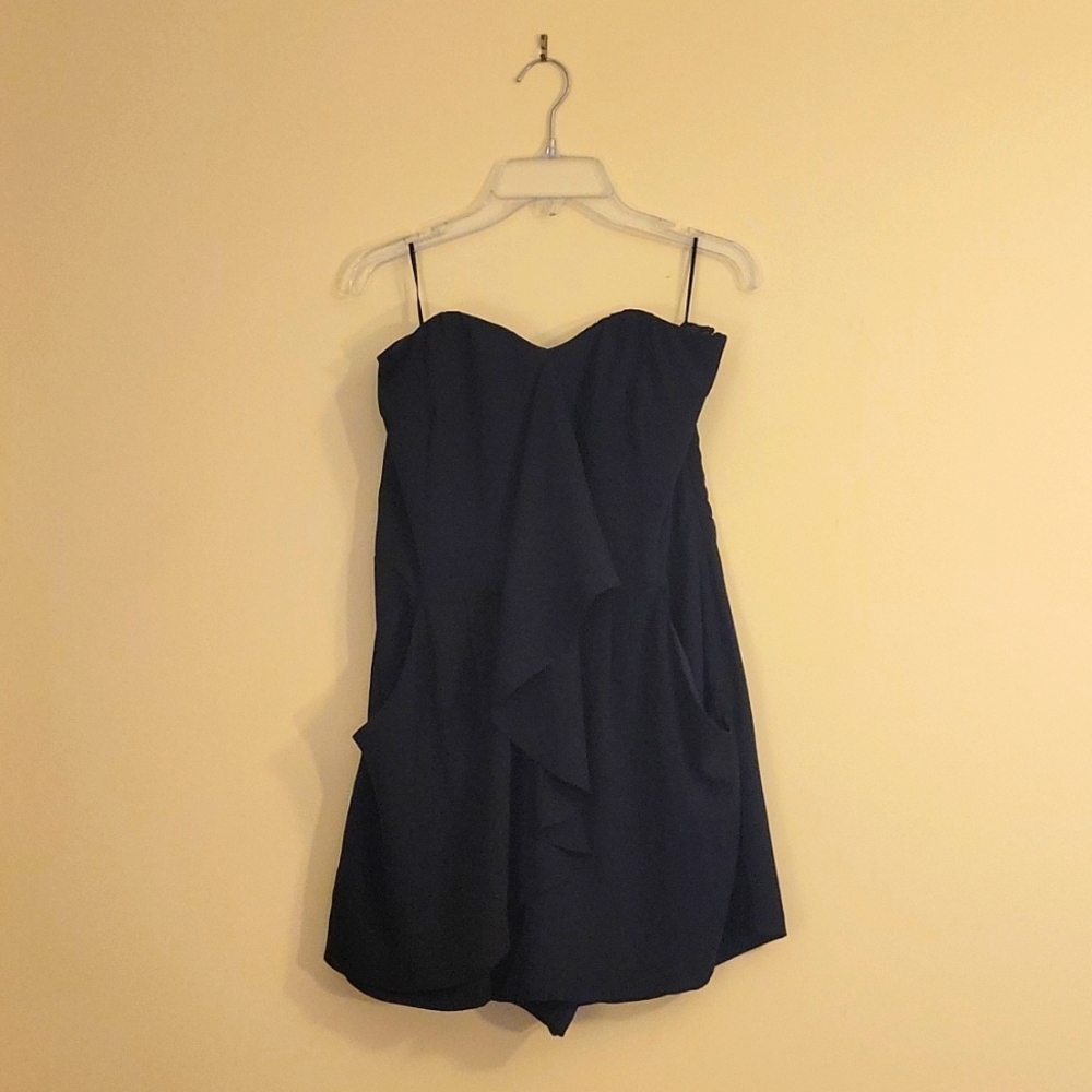 Express size 6 strapless black romper - Picture 1 of 6
